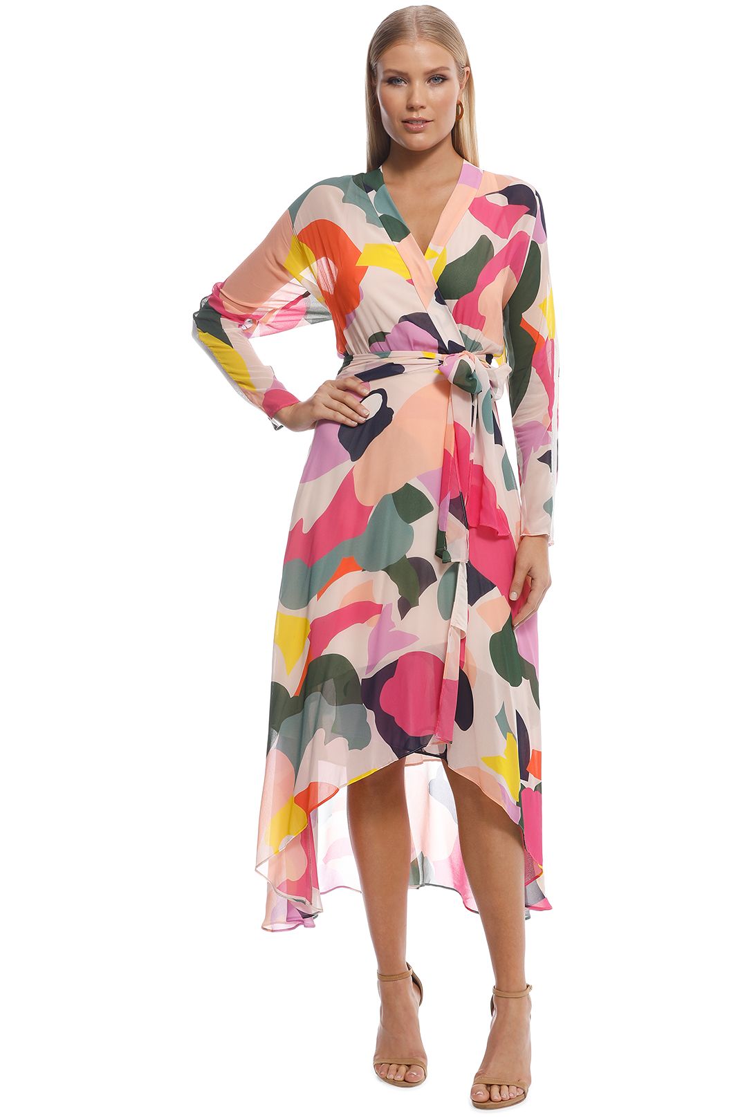 Chroma Wrap Dress - Multi by Ginger and Smart for Hire | GlamCorner